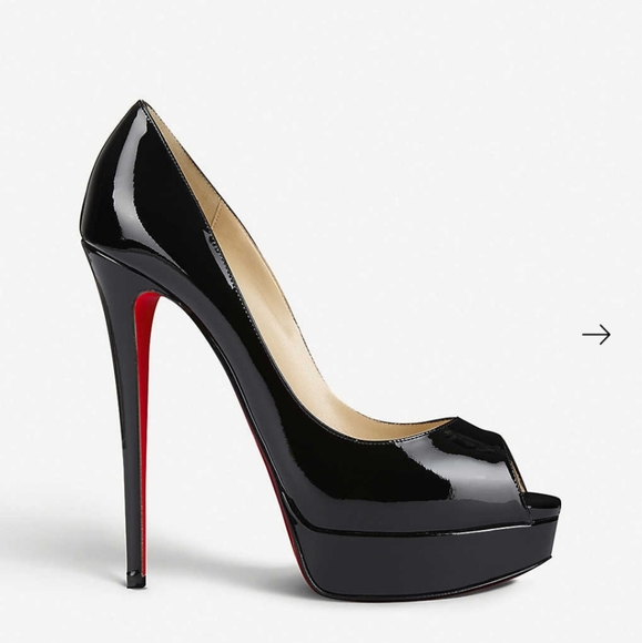 Christian Louboutin Lady Peep Patent Calf- Size 37 - Picture 11 of 13